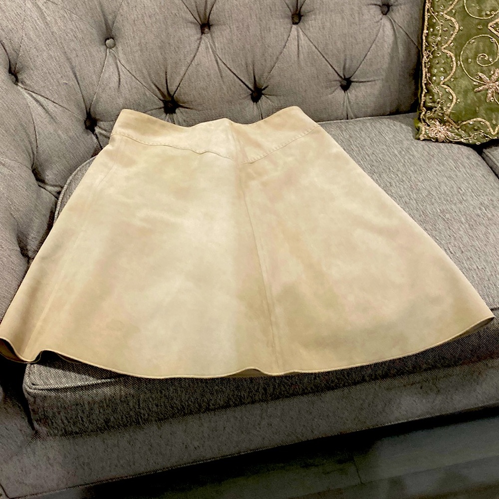 Suede skirt